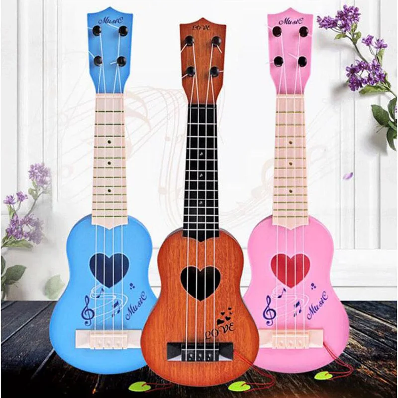 1 pc Ukulele Stringed Instruments Mini Rosewood Plastic Ukulele Guitar