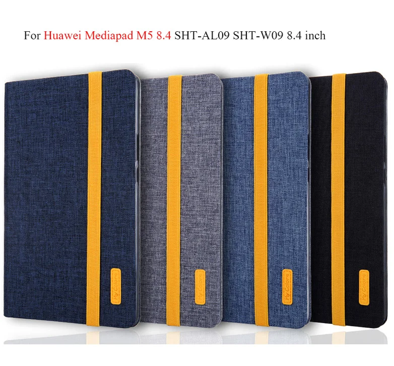 

New Silicon Cloth PU Leather Smart case For Huawei Mediapad M5 8.4 SHT-AL09 SHT-W09 8.4 inch Tablet Cover+stylus