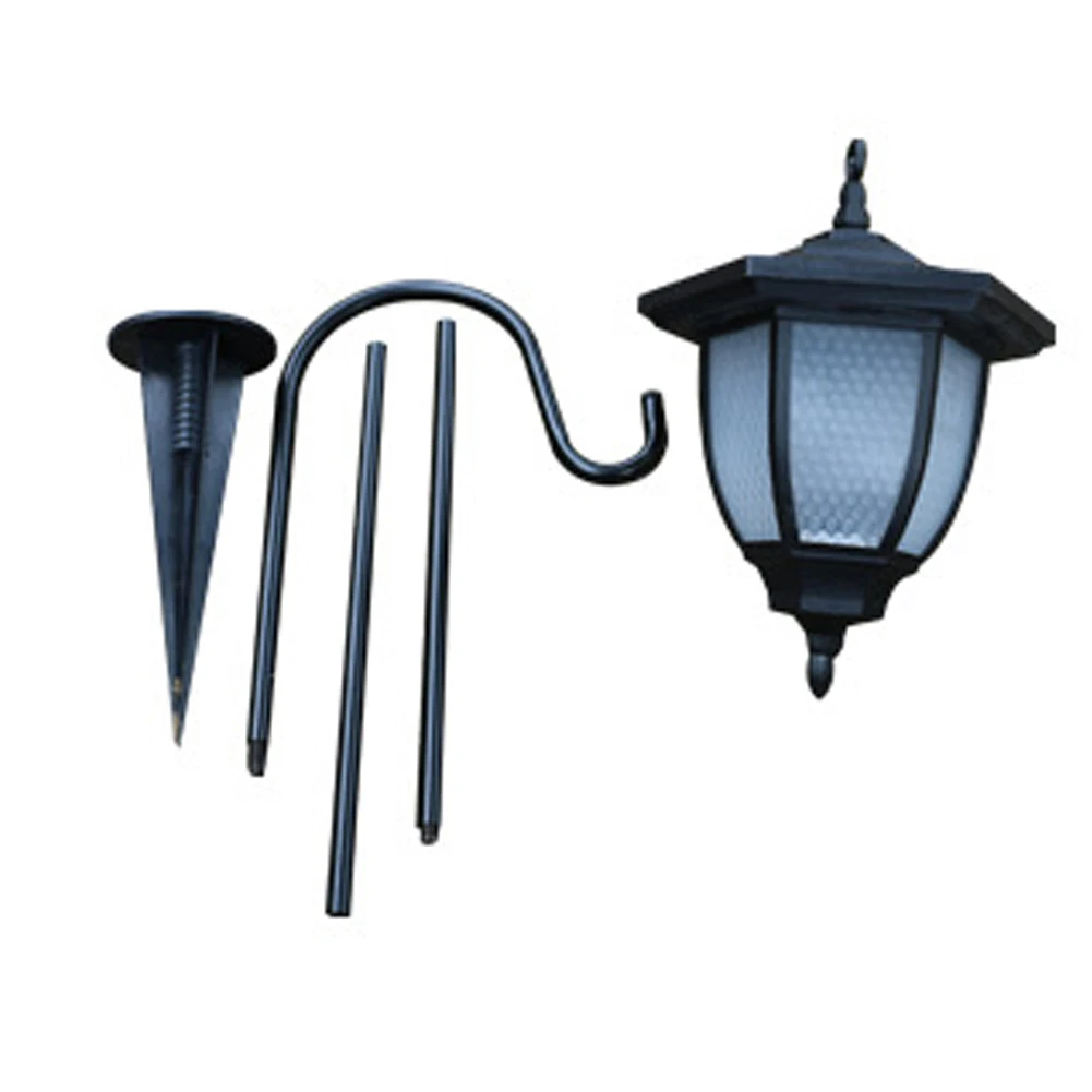 

Vintage Lawn Patio Garden Outdoor Hexagonal LED Waterproof Solar Light Hanging Lantern Ground Insert Energy Saving Decorative