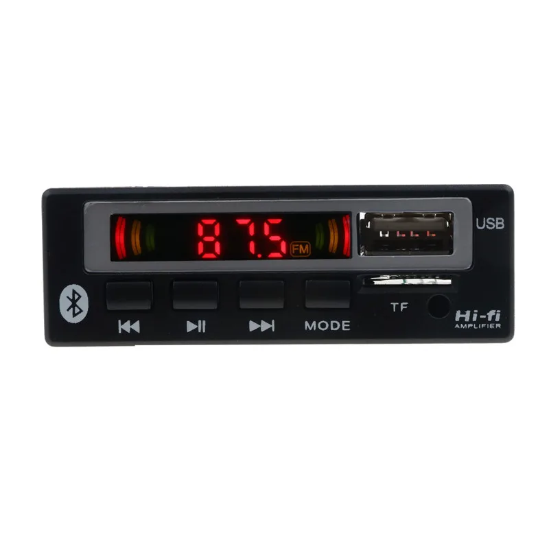 USB AUX Bluetooth FM радио V5.0 беспроводной приемник MP3 плеер 5 в 12 В Mp3 декодер плата модуль 1 Din музыкальный динамик автомобильный комплект