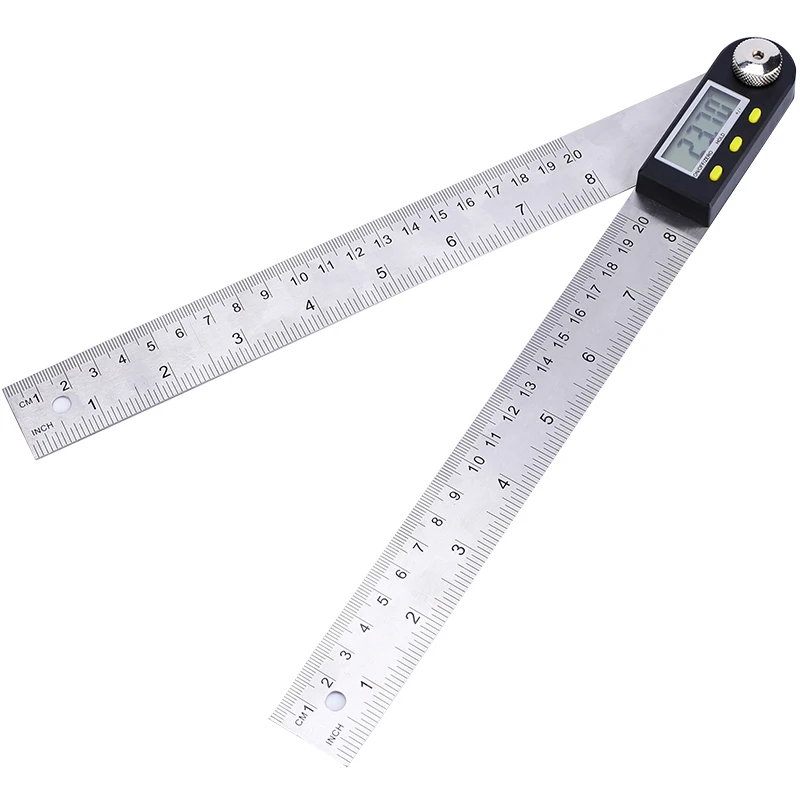 ELECALL 200mm Digital Protractor Inclinometer Goniometer Level Measuring Tool St