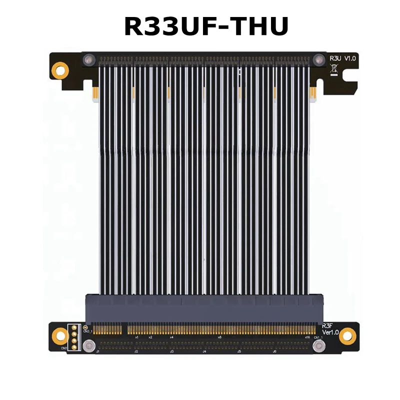 

Ultra Thin GPU Graphics Card Extension Cable PCIe 3.0 x16 Extender riser Card PCI-e 16x flexible cable 30cm 1FT for W1 ITX case