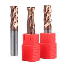 1PC 6mm 8mm End Mills HRC55 End Mill 2F 4F flat alloy carbide milling tungsten steel mill cutter Tool for Steel 2f 20 20 45 100 hrc50 carbide end mills carbide square flatted end mill coating nano the lather boring bar cnc machine