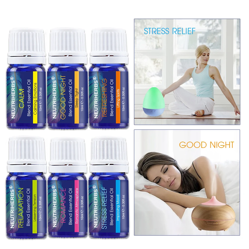 Neutriherbs 6 قطع الجمال النقي زيوت عطرية لالعطرية الناشرون ، المرطب ، حمام ، تنقية الهواء ، تدليك Neutriherbs 6 قطع الجمال النقي زيوت عطرية لالعطرية الناشرون ، المرطب ، حمام ، تنقية الهواء ، تدليك