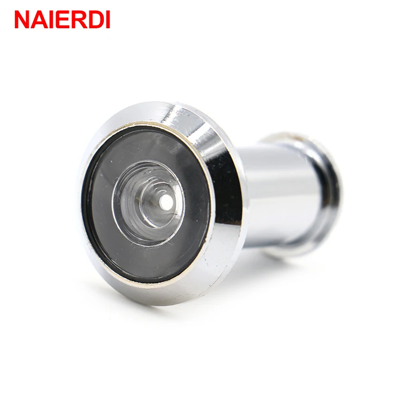 NAIERDI Door Viewer 200 gradi grandangolo spioncino sicurezza porta nascosta lente in vetro regolabile per strumenti Hardware per mobili