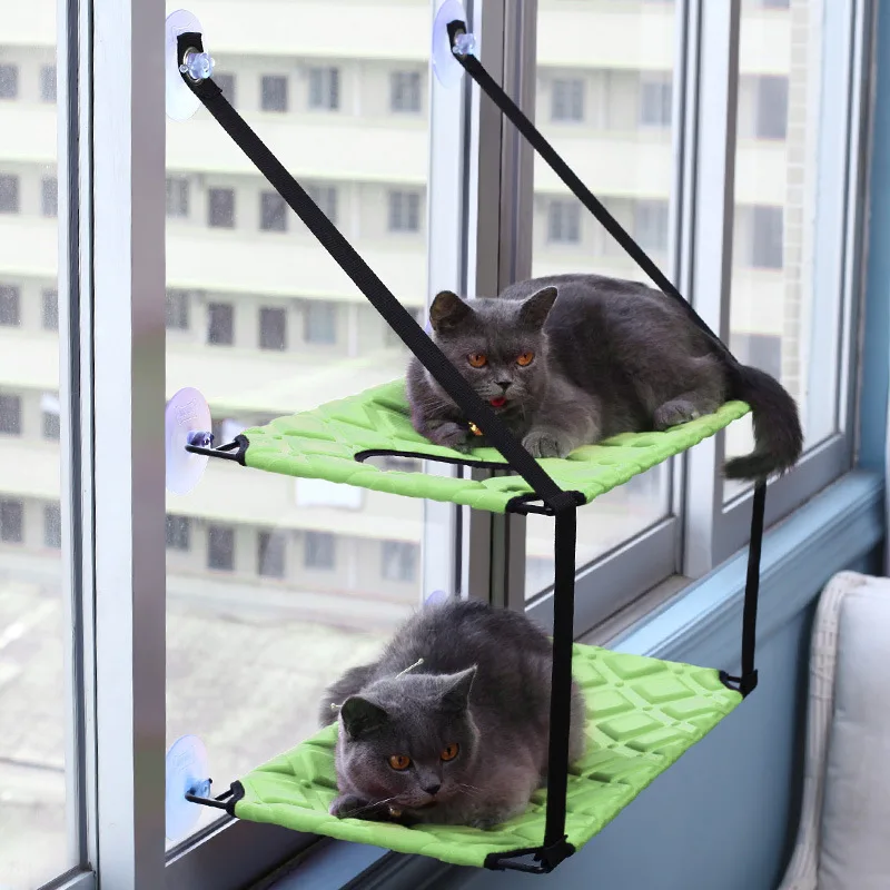 YUYU кошка гамак присоска Висячие окна подвешивающий патрон кошачий наполнитель Однослойная двуспальная кровать для домашних животных Cama Gato товары для домашних животных