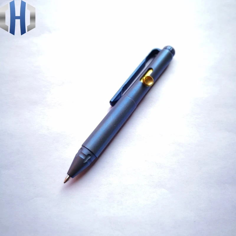 2019 New Blue Pen EDC Titanium Alloy Mini Defense Pen EDC Tools