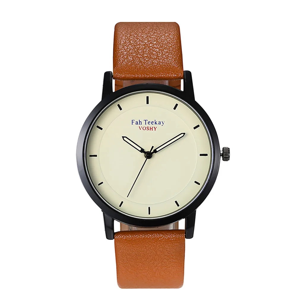 Классические модные простые часы без цифровых шкал, мужские наручные часы, вечерние деловые часы gif - Цвет: A