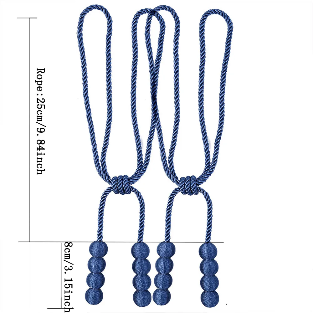2 шт. веревка окна шторы Tiebacks кисточкой связующая веревка Завязки для домашнего декора