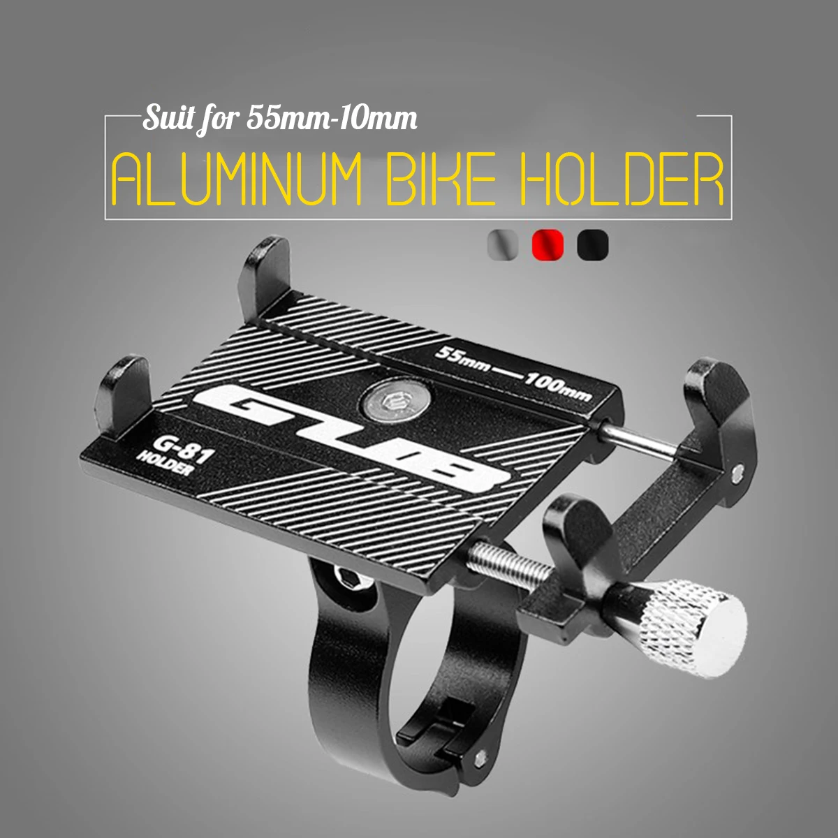 

Aluminium Alloy Bike Phone Holder Mount Bracket Stand MTB Mountain Bike Phone Holder Bicycle Motorcycle Handlebar Anti-Slip Clip