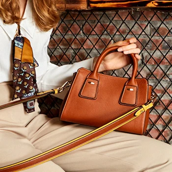

100% Genuine Leather Handbags 2019 New Arrival Cowhide Women Messenger Bags Leather Bag Female Cross-body Bag Ladies Tote Bolsos