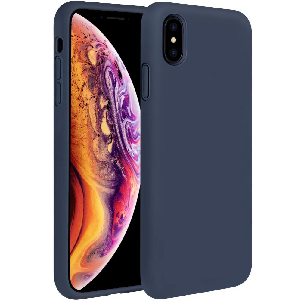 

Muchi Soft Liquid Silicone Case For iPhone 6 8 7 Plus Phone Case For iPhone X XR XS Max Cover Slim Case For iPhone 6S Plus