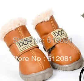 Полиуретан кожа домашнее животное собака щенок зима снег тёплый загрузки обувь разноцветный 10 комплект / много