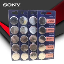 20 шт./лот SONY cr2032 кнопочные батареи 3 в монета литиевая батарея для часов дистанционное управление калькулятор cr2032