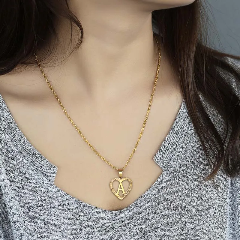 Trendsmax A Z Initial Letter Pendant 