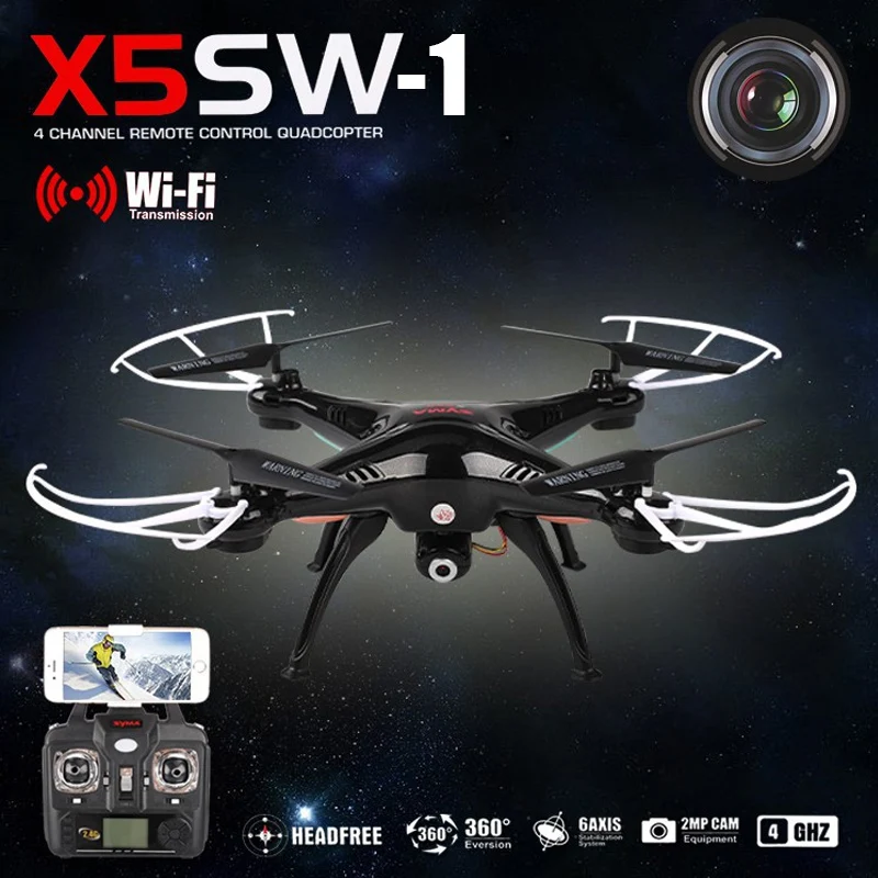 X5SW 1 Дрон WIFI с камерой FPV Безголовый Квадрокоптер 6 осевой Мини в реальном времени