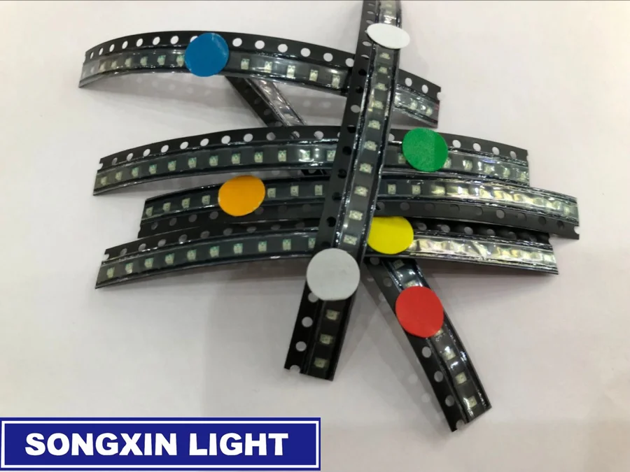 60 шт. светодиодный Диод 0805 SMD мигающий модуль смешанные 10 каждого красного