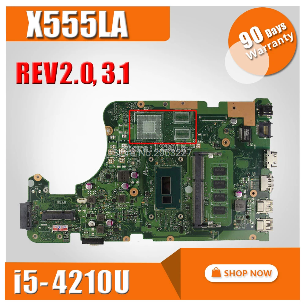 X555LA материнская плата для For Asus X555LD REV 2 0 3 1 6 I5 4210U 4G HD Graphics 4400 100%