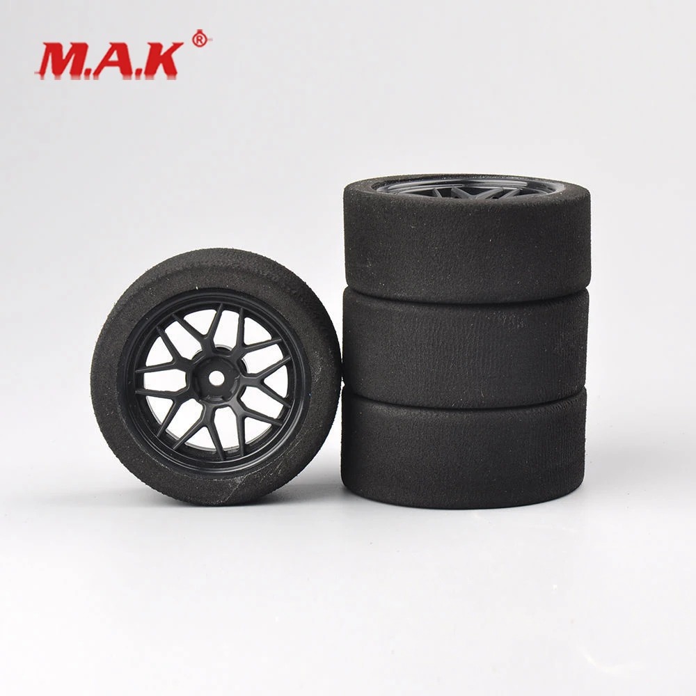 

4Pcs/Set 1:10 Scale Foam Tires and Wheel Rims with 3mm Offset and 12mm Hex fit RC HSP HPI On-Road Racing Car Accessories