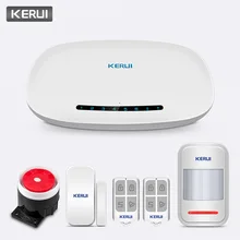 KERUI Wireless Phone APP Remote Control Message Push Home Security Kits Contact ID Protocol Auto Dial W19 GSM Alarm System KERUI Wireless Phone APP Remote Control Message Push Home Security Kits Contact ID Protocol Auto Dial W19 GSM Alarm System