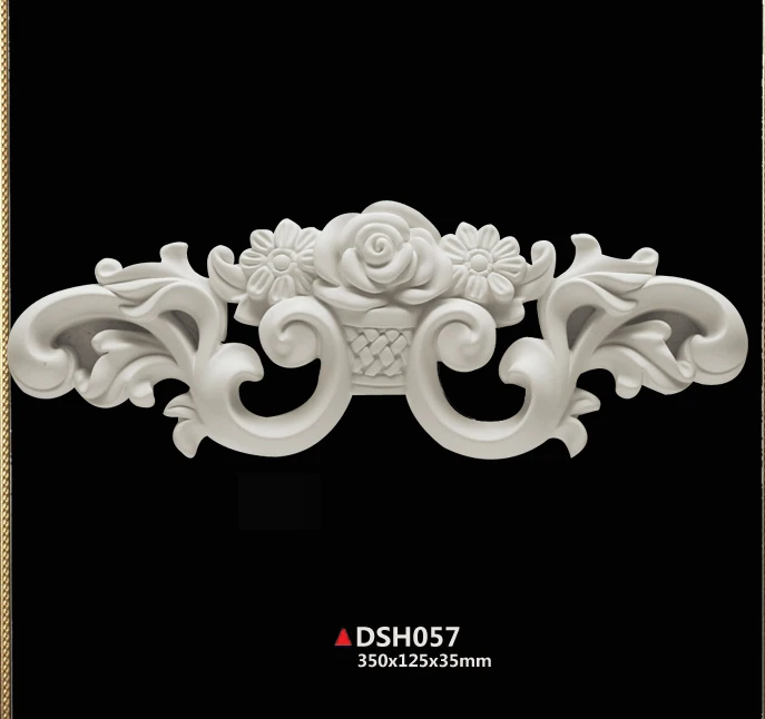 

PU polyurethane fireplace part decoration European style ceiling decor doorframe portal decorating components