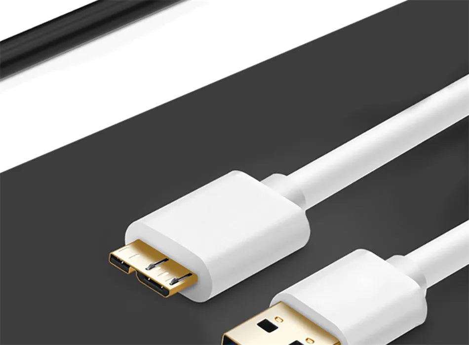 QGEEM 1M USB 3.0 Type A to Micro B Extension Cable For External Hard Drive Disk HDD Samsung S5 Note3 USB HDD Data Cable          (16)