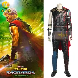 Тор Ragnarok Тор Odinson Косплэй костюм Тора 3 Ragnarok Косплэй костюм Odinson костюм платье для взрослых Для мужчин вечерние индивидуальный заказ