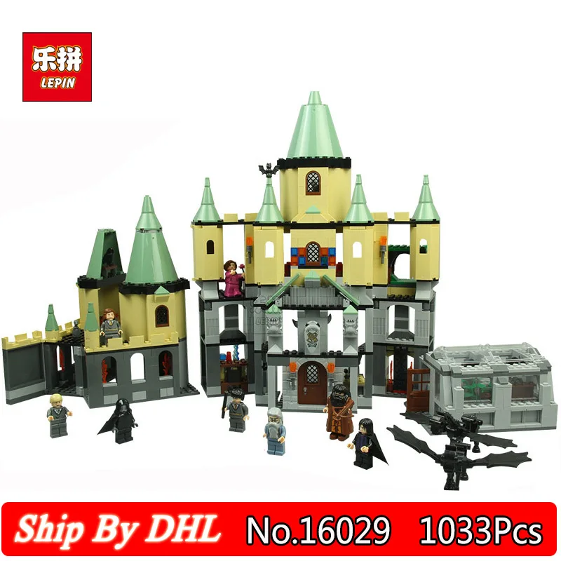

Lepin Block 16029 Movie Series The magic Hogwort Castle Model Building Blocks 1033pcs Toys compatible LegoINGs 5378 Bricks
