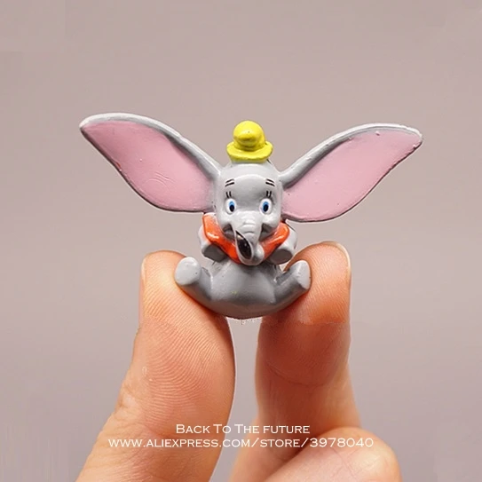 Disney Dumbo 3 см мини кукла фигурка осанка аниме украшение коллекция игрушки модель