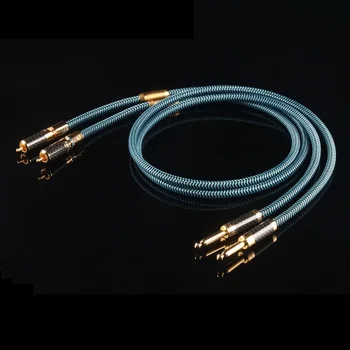 

Single crystal copper RCA lotus turn 6.35 mixer audio cable