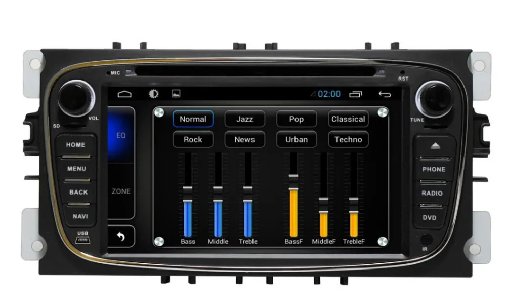 Top Quad Core Android 6.0 Car DVD for Ford Focus Mondeo S max C max with GPS Navigation Bluetooth WIFI 3G Audio Radio Stereo 4