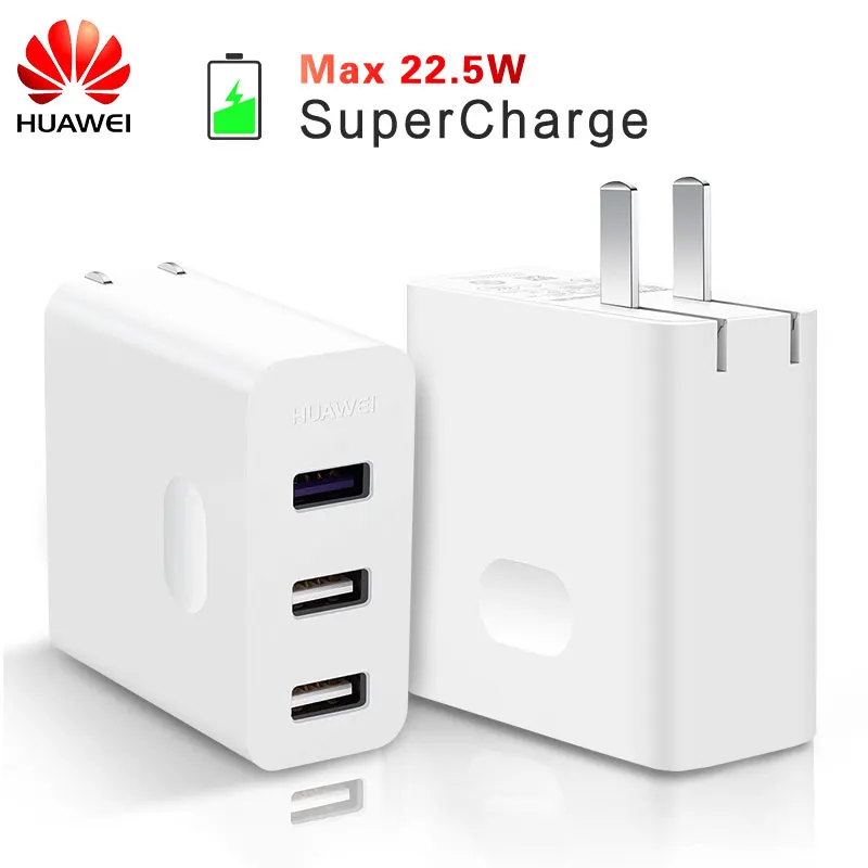 

HUAWEI Super Charger Original Travel Quick Fast Charge QC 3.0 5A 3 USB Type C Cable HUAWEI P10 Plus P20 MATE 9 10 20 Pro Adapter
