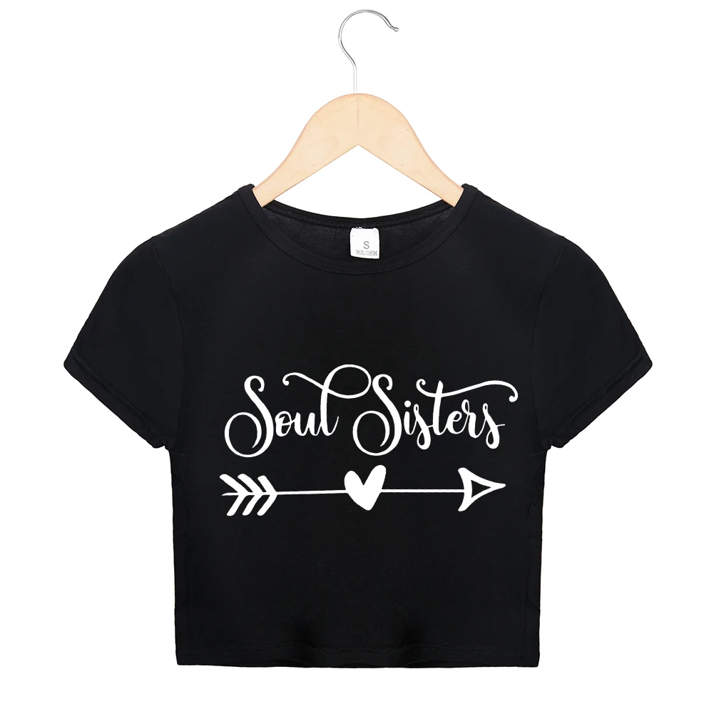 Las Mejores Amigas Soul Sister Recortado Tumblr Camisetas Kawaii
