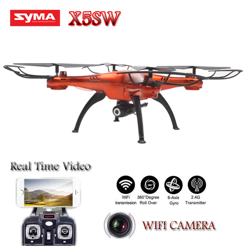 

Syma X5SW Dron Real Time Quadcopter Copter Drone With Camera HD FPV Avatar Quadrocopter Rc Helicopter Remote Control Helicoptero