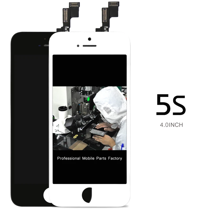 Высшее качество 10 шт. для iPhone 5S ЖК дисплей премиум класса экран дигитайзер в сборе