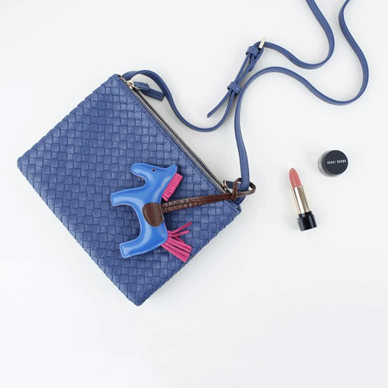 QCOOLJLY Luxury Leather Tassel Key Rings PU Little Horse Keychain Women Handbag Cute Pendant Holder Accessories Wholesale QCOOLJLY Luxury Leather Tassel Key Rings PU Little Horse Keychain Women Handbag Cute Pendant Holder Accessories Wholesale