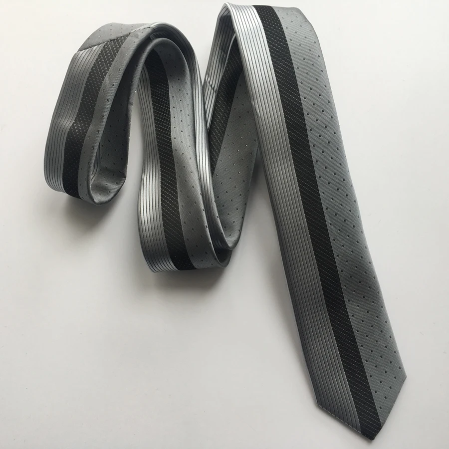 Новые дизайнерские Галстуки Уникальный тощий галстук в полоску с точками Cravates для Для мужчин; Бесплатная доставка