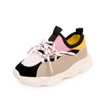 

New Kids Toddler Shoes For Baby Boys Girls Children Casual Sneakers Air Mesh Breathable Soft Running Sports Shoes Pink Blue