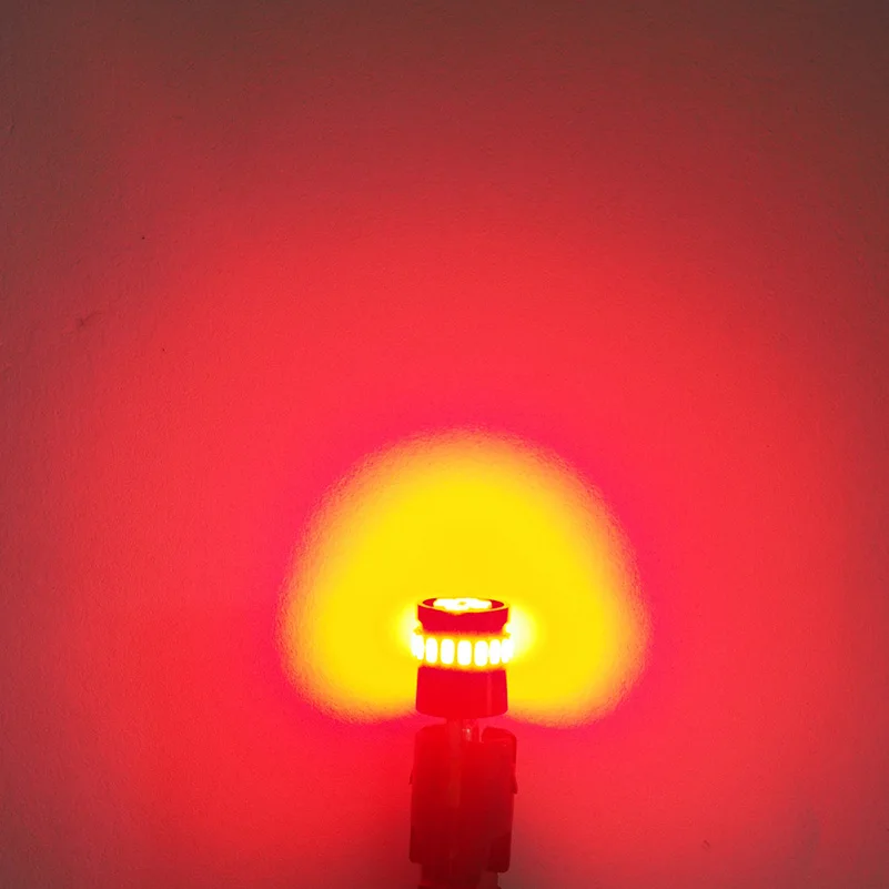 2 шт. T10 светодиодный CANBUS W5W 194 168 3014 SMD W5W сигнальная лампа без OBC Error светодиодный лампы для BMW E87 X3 E83 E60 E46 E90 E39 x5 e53 E36 - Испускаемый цвет: Красный