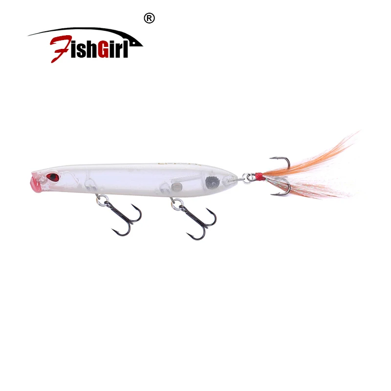 

fishgirl Brand Japan Design Fishing Lure Peche Iscas Artificiais Pesca 105mm 16g Floating Topwater Popper Pencil Lure Hard Bait