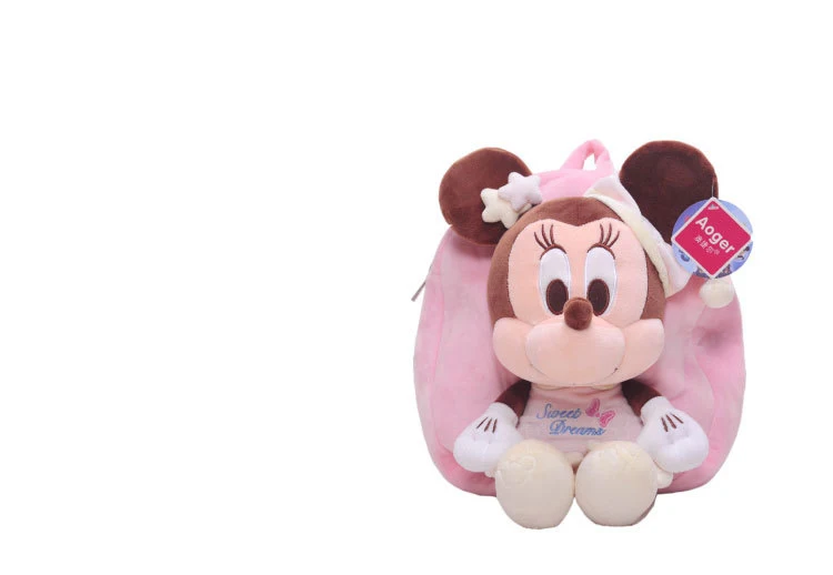 Disney cartoon plush children's bag Disney winter Mickey Minnie Kindergarten backpack