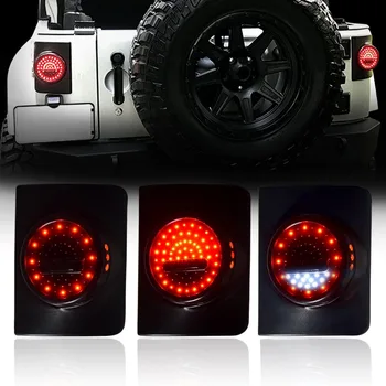 

For Jeep Wrangler Rear LED Light Wrangler LED Tail Lights with LED Brake Lights Turn Signal Lights For JK 07-17