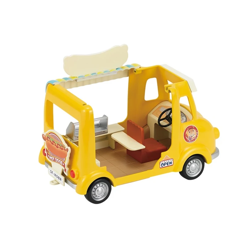 Sylvanian Families кукольный домик хот-дог Ван автомобиль сцена аксессуары игровой набор девочка дети подарок#5240 Новинка