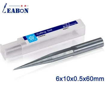 

LEABON 6* 10(degree)*0.5*60 mm Taper ball milling cutter / CNC Router Bit / Drill Bit / End mills Tool /Engraving Bit