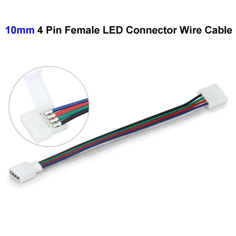 Led strip connector 4 pin female mamalopez