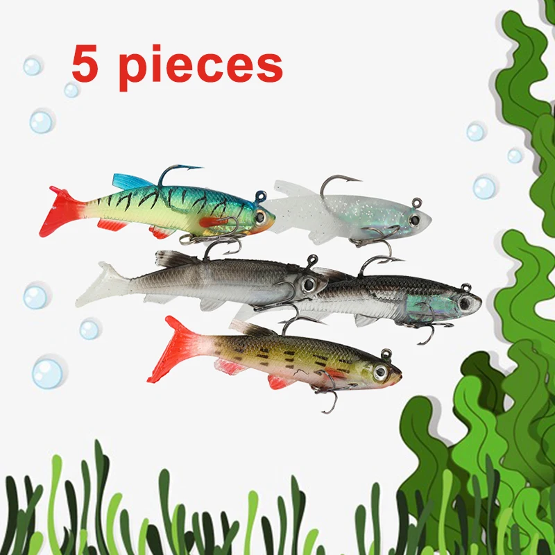 

Joytutus soft fishing baits Fishhooks Barbed Hoook Artificial Bait Lead Soft Bait Outdoor Fishing Supplies