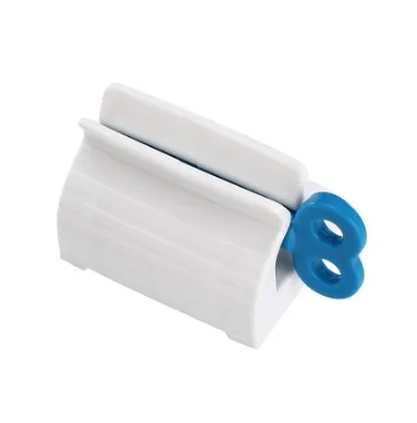 1 шт. роликовая трубка соковыжималка для зубной пасты, диспенсер для зубной пасты, держатель для сиденья, подставка, ролик, набор для ванной комнаты, аксессуары - Цвет: Синий