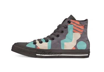 

Piuloj Casual High Top Canvas shoes sneakers Light Walking Shoes