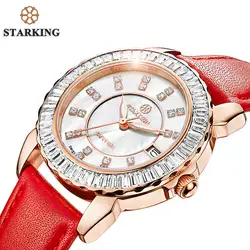 Старкинг известный бренд часы Для женщин импорта movt Элитный бренд часы женский часы белый полный кристалл моды Повседневное наручные часы