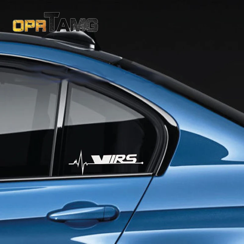 

2pcs KK VRS RS car windows sticker for Volkswage Skoda Fabia Octavia MK2 Rapid Spaceback Superb Yeti Roomster Car Accessories